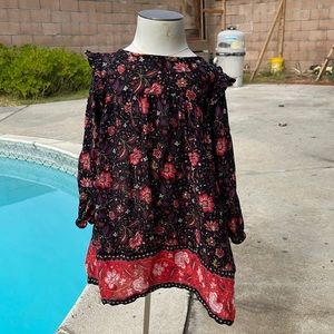 🌈Old Navy Dress Floral Long Sleeves Sz 12/18M Boho